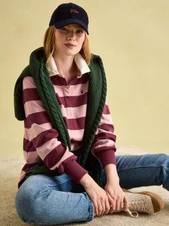 Sammie Pink & Red Striped Heavyweight Cotton Rugby Shirt