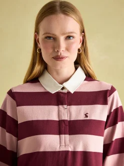 Sammie Pink & Red Striped Heavyweight Cotton Rugby Shirt