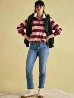 Sammie Pink & Red Striped Heavyweight Cotton Rugby Shirt