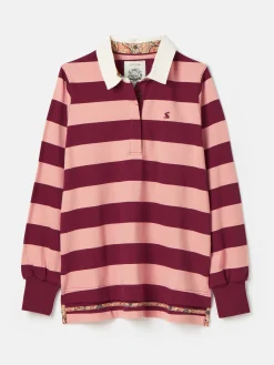 Sammie Pink & Red Striped Heavyweight Cotton Rugby Shirt