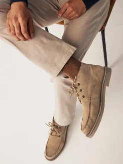 Sand Suede Apron Chukka Boots
