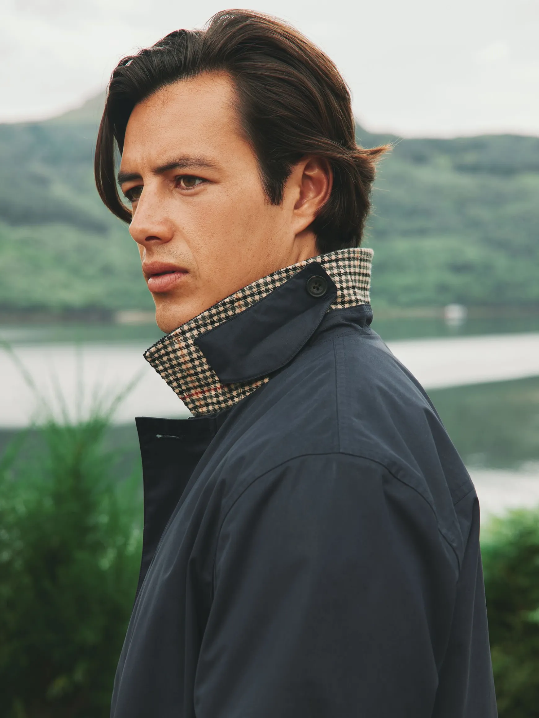 Sandford Navy Blue Waterproof Raincoat