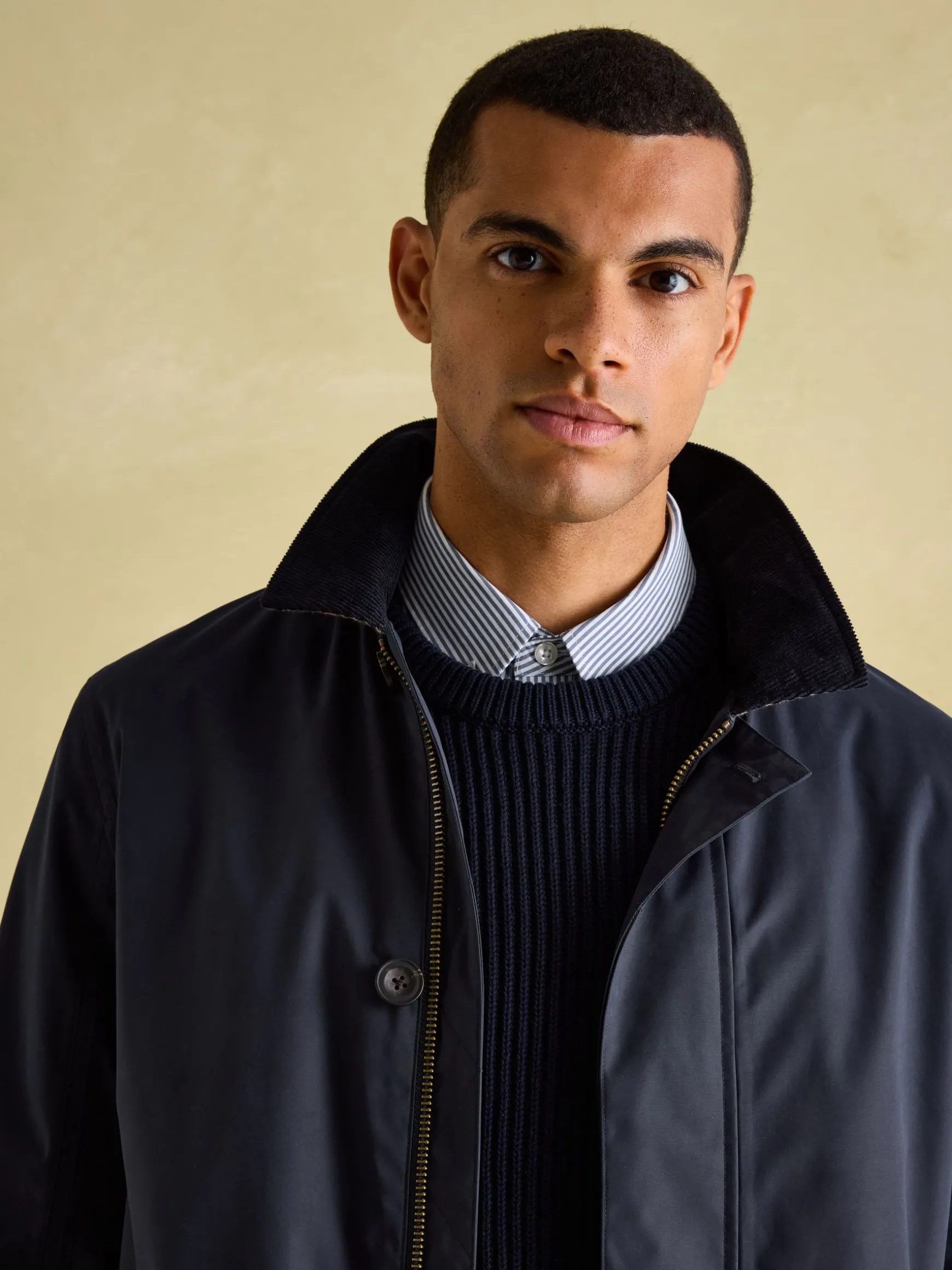 Sandford Navy Blue Waterproof Raincoat