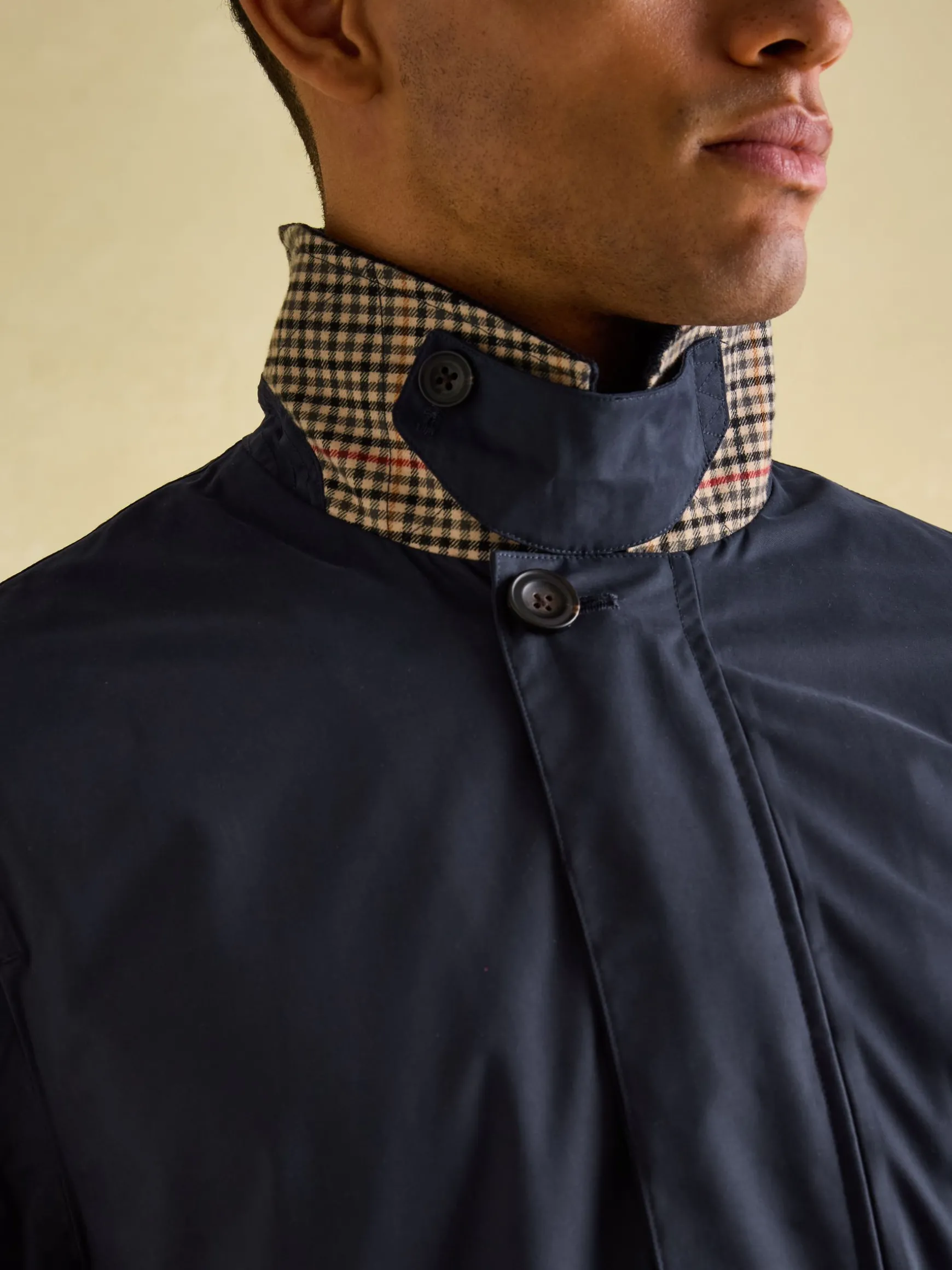 Sandford Navy Blue Waterproof Raincoat