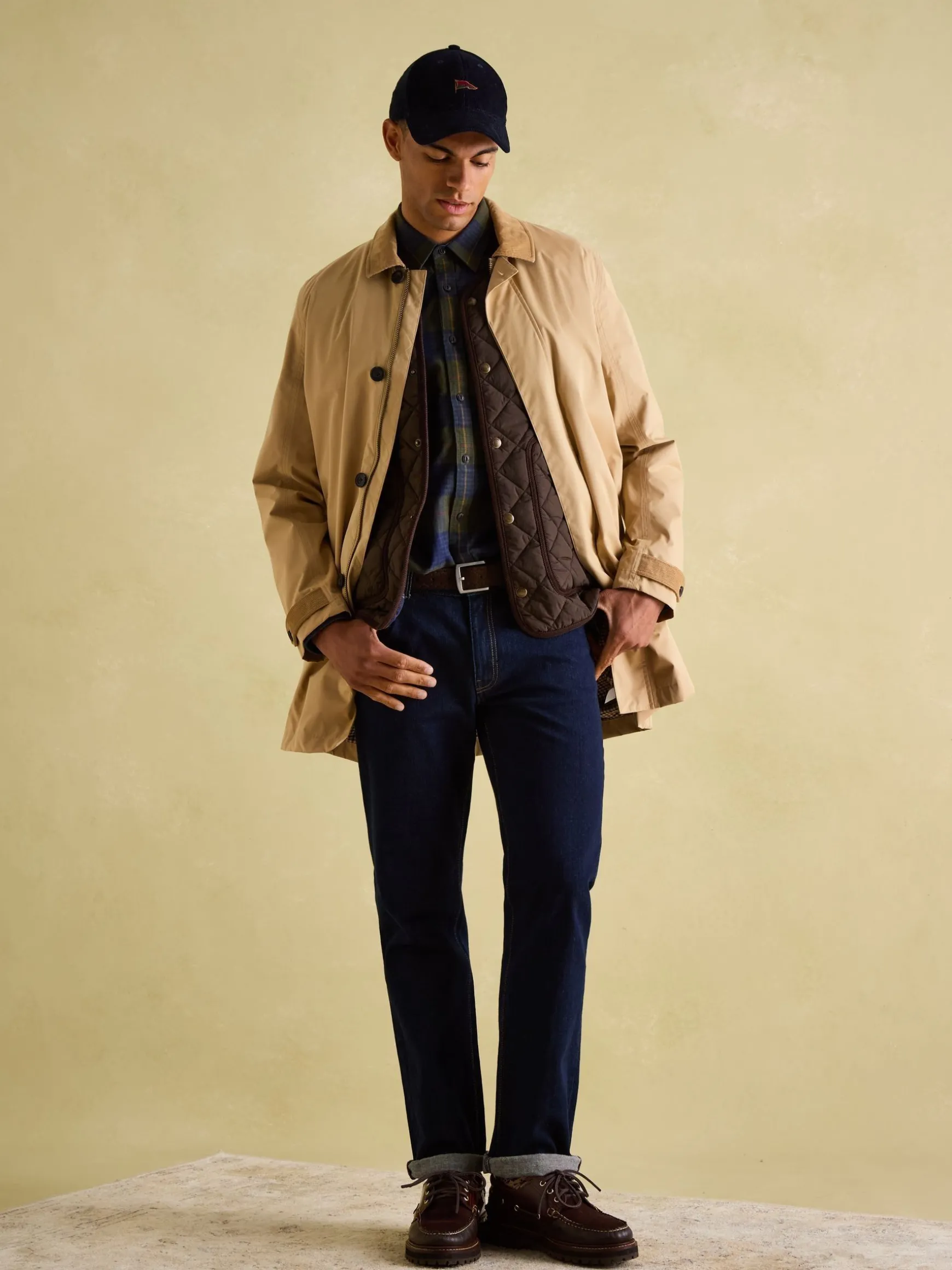 Sandford Tan Brown Waterproof Raincoat