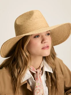 Seville Natural Straw Fedora Hat
