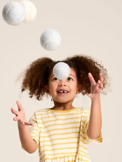 Skye Yellow Striped Jersey T-Shirt Dress