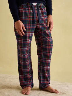 Sleeper Navy Checked Pyjama Bottoms