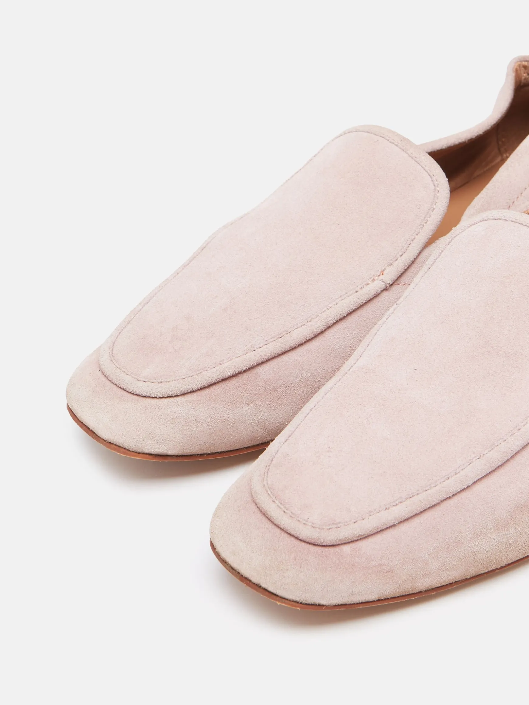 Sloane Narrow Fit Pink Suede Loafers