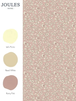 Soft Pink Ditsy Floral Print 10M Wallpaper