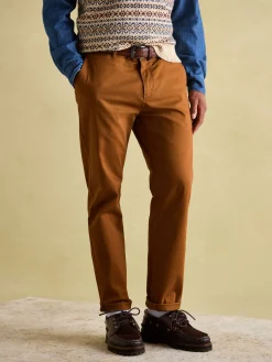 Stamford Brown Slim Fit Chinos