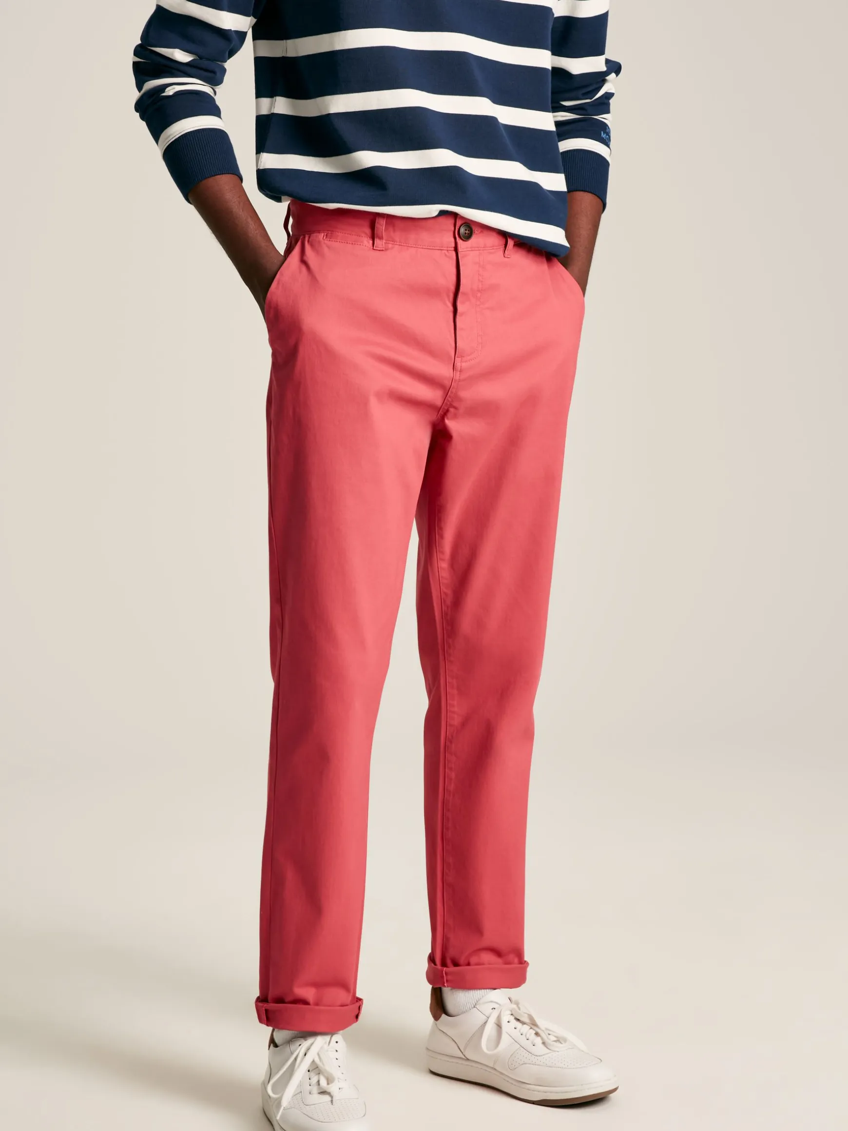 Stamford Pink Slim Fit Chinos