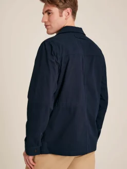 Taddington Navy Blue Cotton Field Jacket