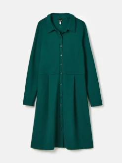 Tallie Green Long Sleeve Jersey Ponte Dress