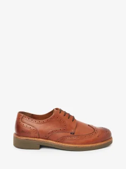 Tan Brown Leather Brogues