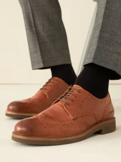 Tan Brown Leather Brogues