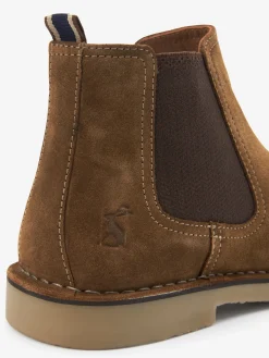 Tan Brown Suede Chelsea Boots
