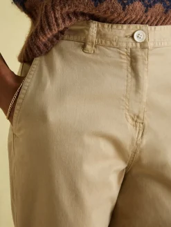 Tan Stone Slim Fit Chino Trousers
