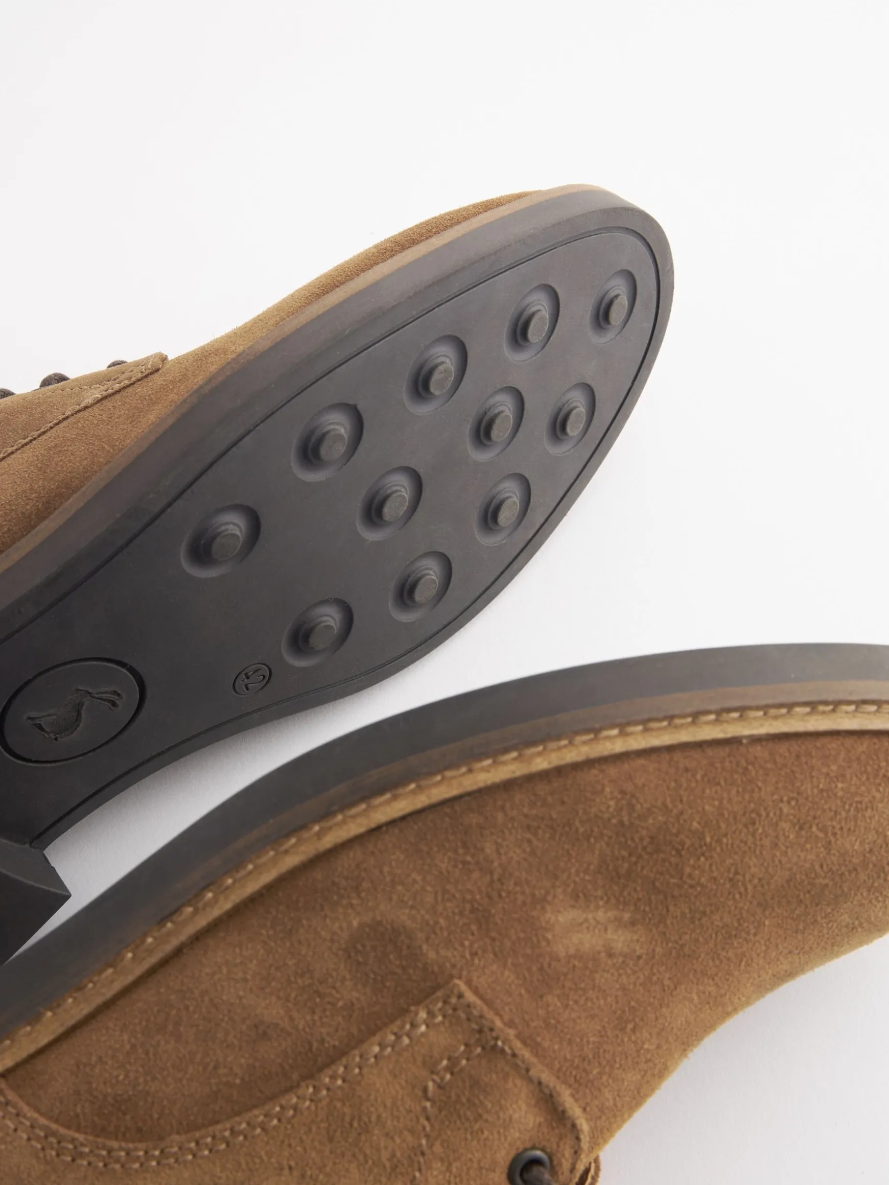 Tan Suede Classic Derby Shoes