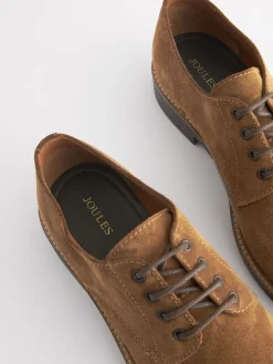 Tan Suede Classic Derby Shoes