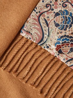 Templeton Natural Silk and Wool Blend Double Sided Scarf