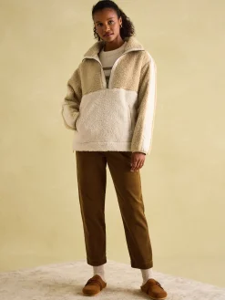 Tilly Neutral Quarter Zip Fleece