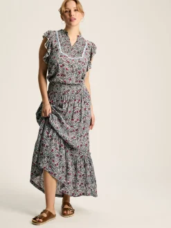 Verity Multi Frill Shoulder Sleeveless Blouse