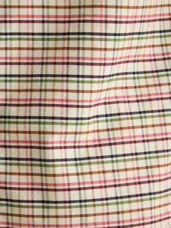 Welford Cream Multi Cotton Check Shirt