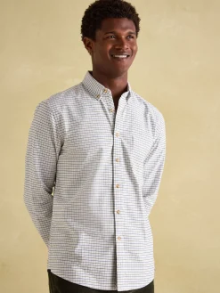 Welford Green Cotton Check Shirt