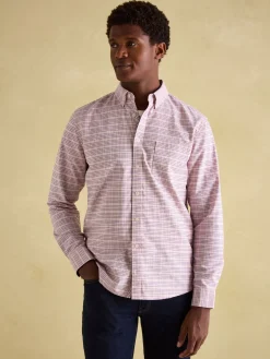 Welford Light Pink Cotton Check Shirt