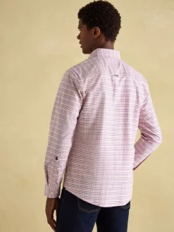 Welford Light Pink Cotton Check Shirt