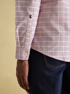 Welford Light Pink Cotton Check Shirt
