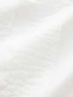 White Pleated Bib Front Dress Shirt