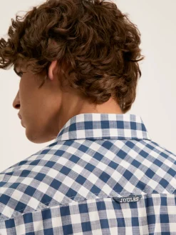 Wilson Blue Gingham Classic Fit Short Sleeve Shirt