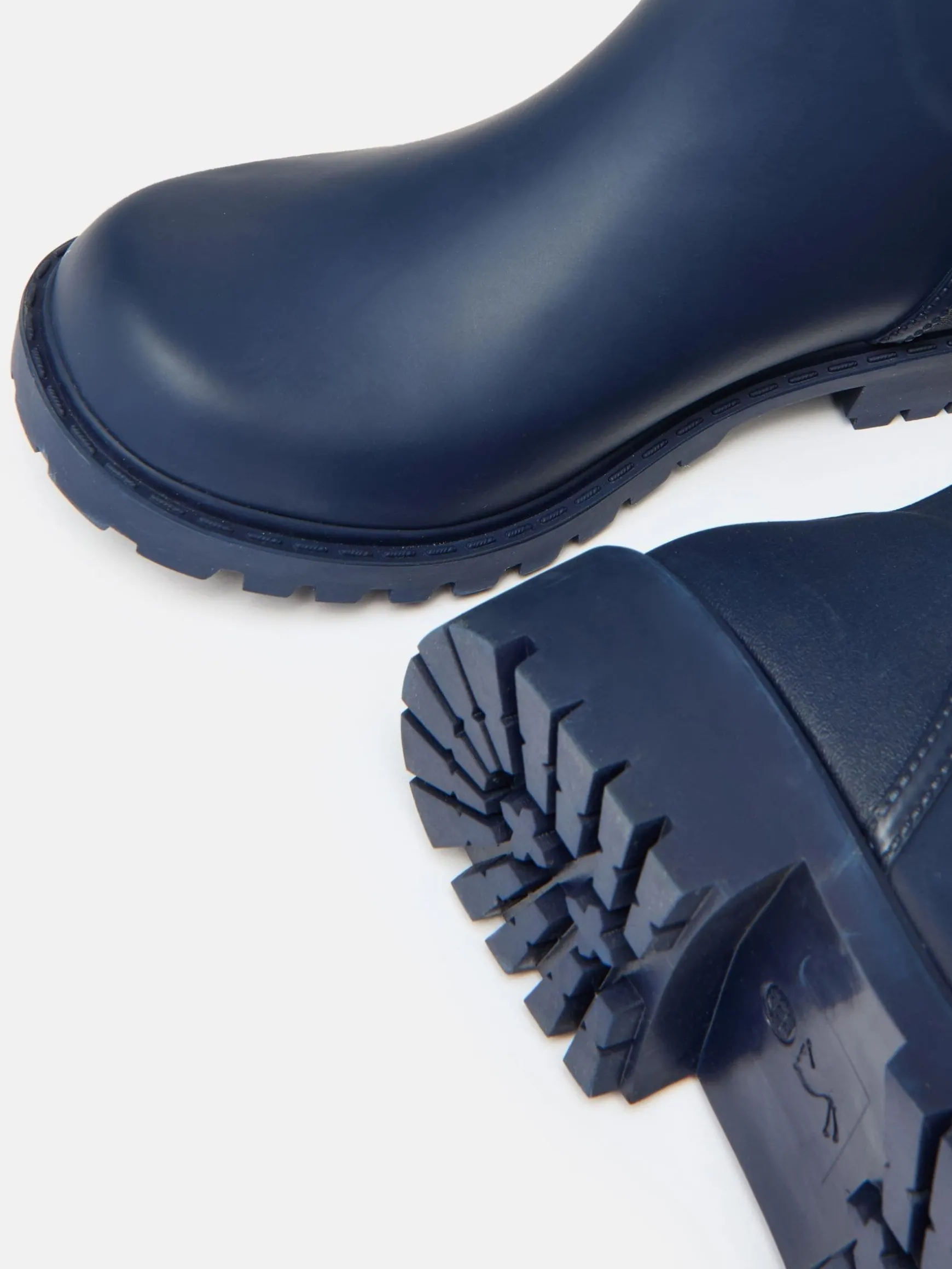 Wistow Navy Blue Adjustable Mid Calf Wellies
