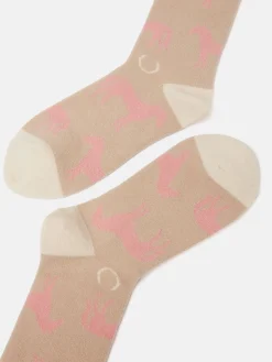 Women's Amble Oatmeal Icon Socks (size 4-8)