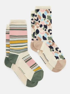 Women's Everyday Multi Animal 2 Pack Socks (size 4-8)