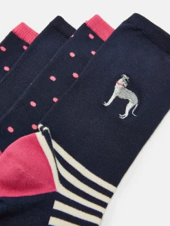 Women's Everyday Navy 2 Pack Socks (size 4-8)