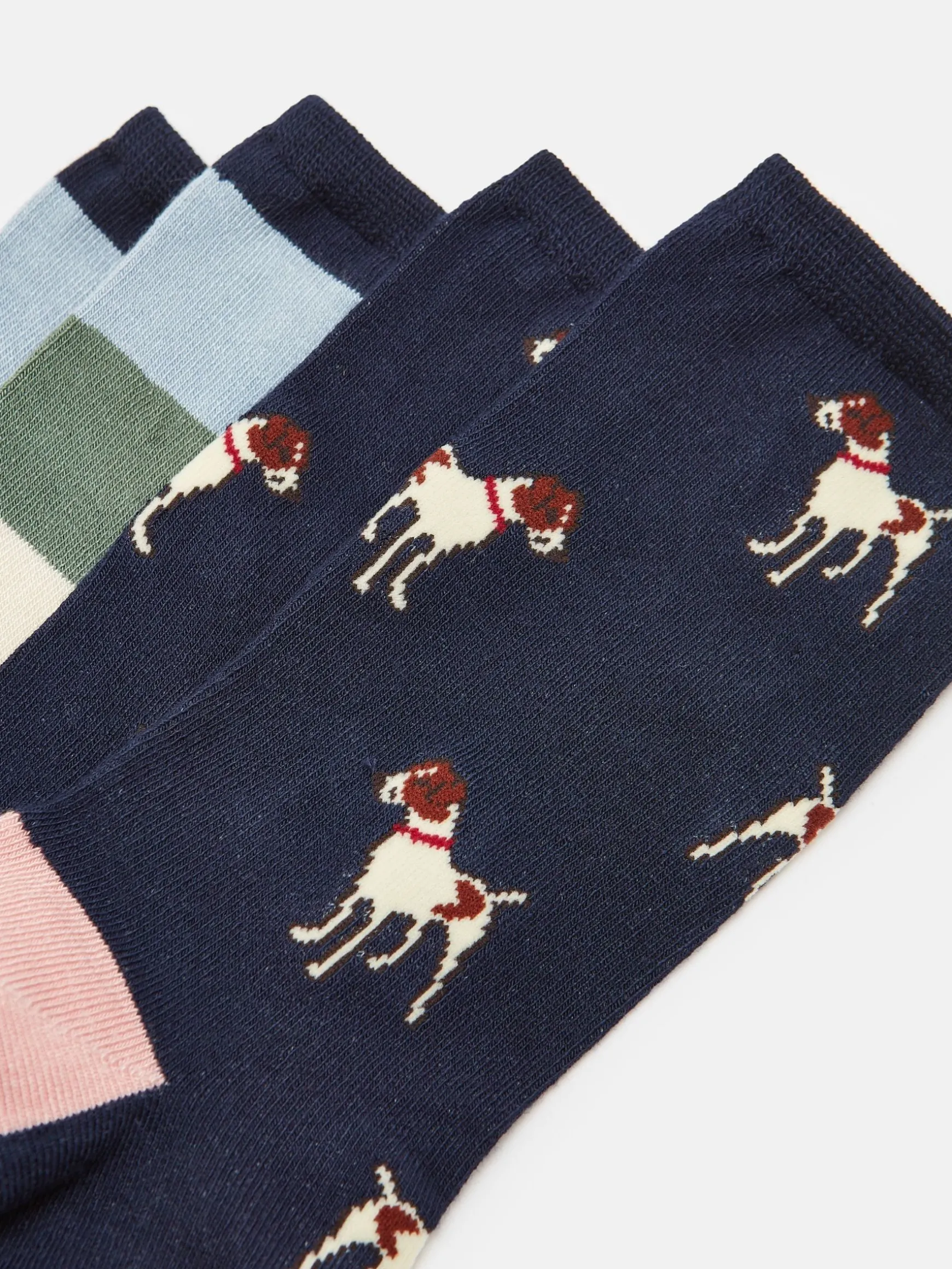 Women's Everyday Navy/Pink 2 Pack Socks (size 4-8)