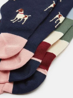 Women's Everyday Navy/Pink 2 Pack Socks (size 4-8)