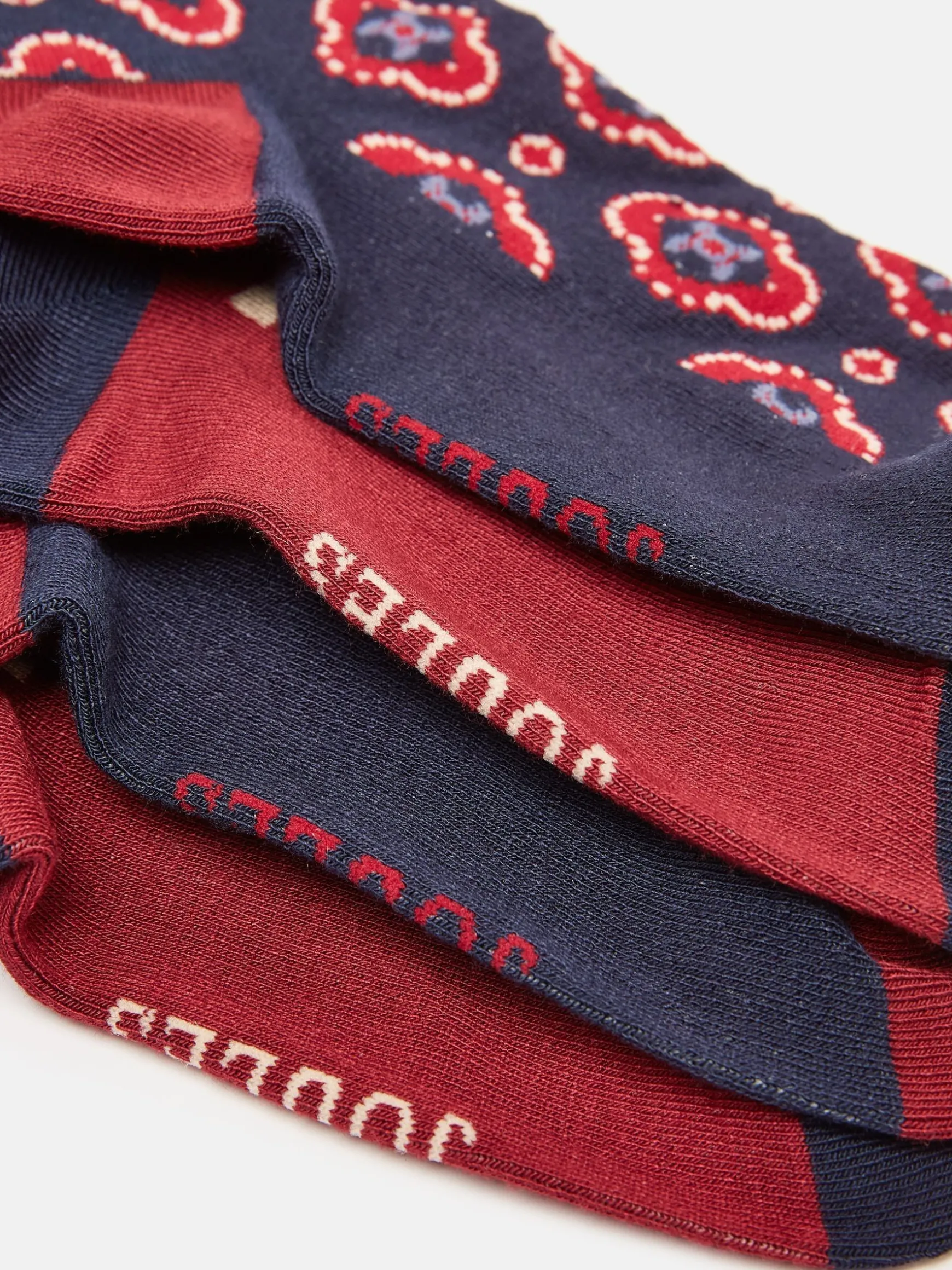 Women's Everyday Navy/Red 2 Pack Socks (size 4-8)