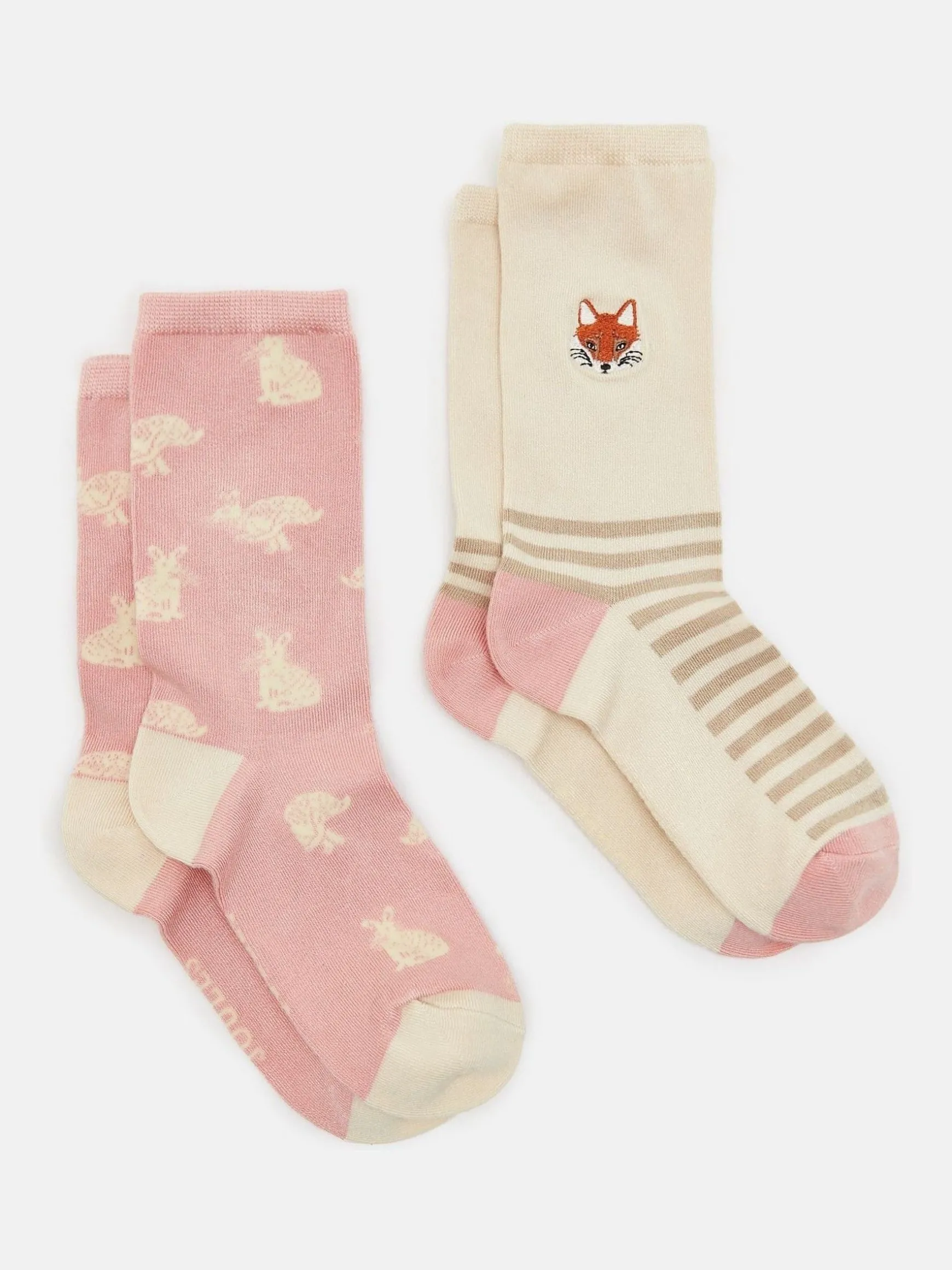 Women's Everyday Neutral/Blush 2 Pack Socks (size 4-8)