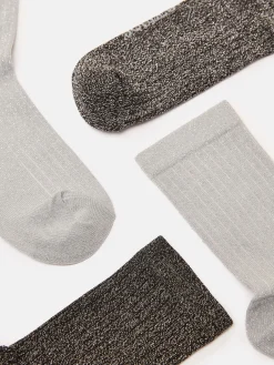 Women's Freya Silver Glitter Socks