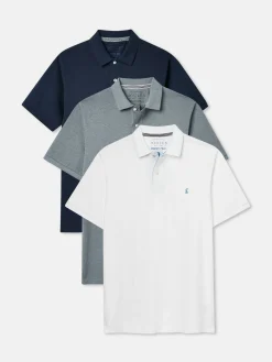 Woody 3 Pack Multi Cotton Polo Shirts