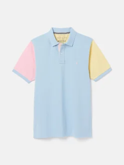Woody Blue Colourblock Polo Shirt