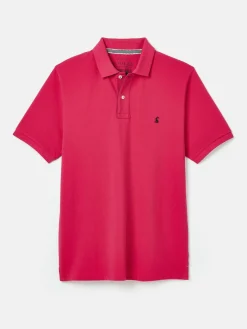 Woody Bright Pink Regular Fit Cotton Pique Polo Shirt