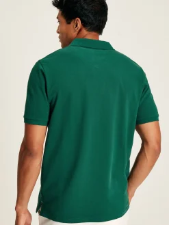 Woody Dark Green Regular Fit Cotton Pique Polo Shirt