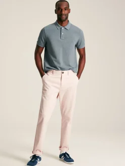 Woody Grey Regular Fit Cotton Pique Polo Shirt