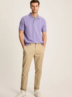Woody Purple Regular Fit Cotton Pique Polo Shirt