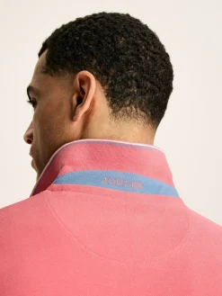 Woody Soft Pink Regular Fit Cotton Pique Polo Shirt